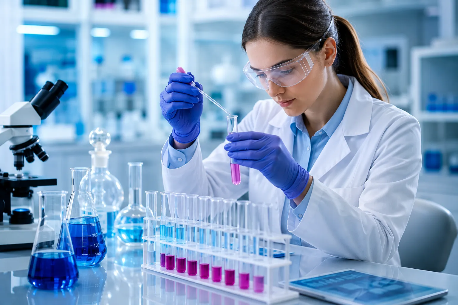 Healthcare & Medical Sciences 67 Laboratory professional handling test samples